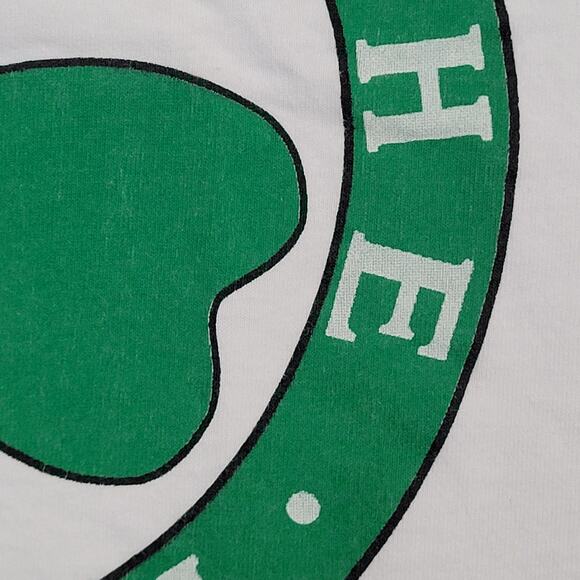 Vintage 1989 Irish Shamrock Shirt Large 21x28 White - Picture 9 of 14